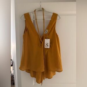 Sabo Skirt Mustard Sleeveless Romper